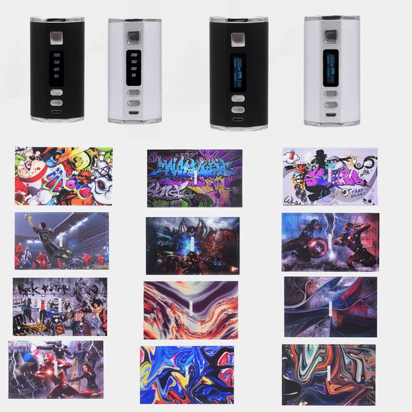 Huge Vapor 200W Vape OLED Screen MOD 4400Mah Build-In Battery Suit for 510 Thread Tank RDA Vape Pen Box Mod E-Cig Vape Box MOD