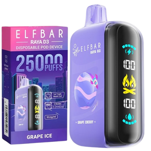 ELFBAR RAYA D3 25000 GRAPE ICE