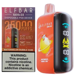 ELFBAR RAYA D3 Watermelon Bubble Gum Disposable Pod