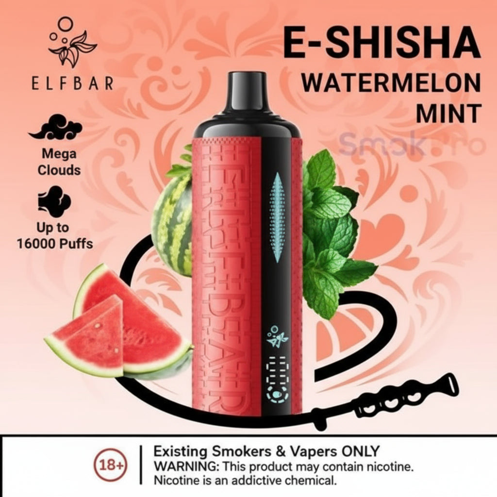 ELFBAR E-SHISHA 16K PUFFS WATERMELON MINT