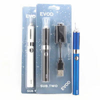 EVOD Electronic Cigarettes MT3 Vaporizer Pen Blister Kits 650Mah 900Mah 1100Mah 510 Thread Vape Battery 2.4Ml MT3 Atomizer Vaper