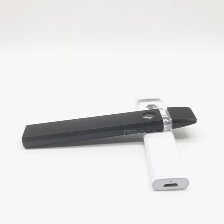 1.0Ml Flat Empty Cartridges Thick Oil Vape Pen Kit 280Mah USB Rechargeable Battery Ceramic Coil Vapor Pod E Cigarettes Device