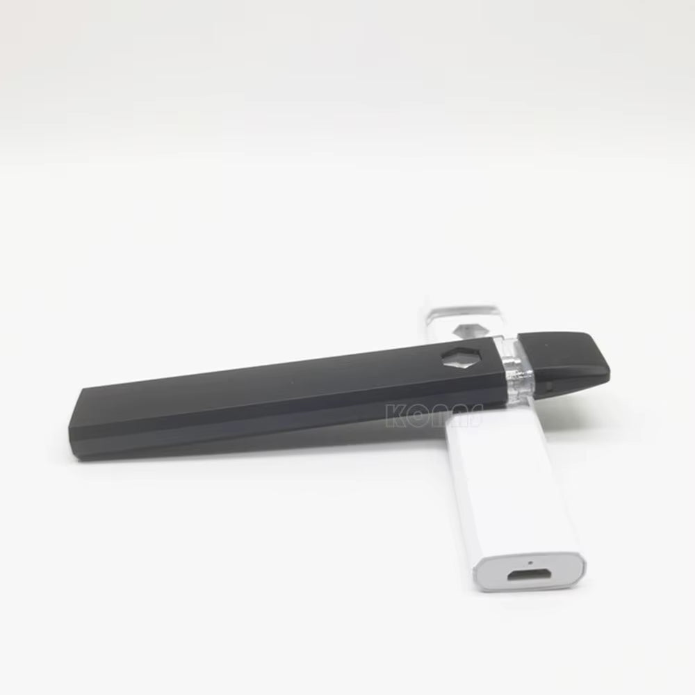 1.0Ml Flat Empty Cartridges Thick Oil Vape Pen Kit 280Mah USB Rechargeable Battery Ceramic Coil Vapor Pod E Cigarettes Device