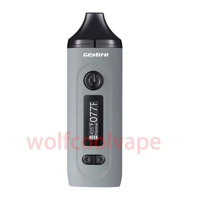 Dry Herb Vaporizer Gemini Herbal Starter Kit Battery Tempreture Control OLED Screen 2200Mah E Cigarettes Vape Pen Kits