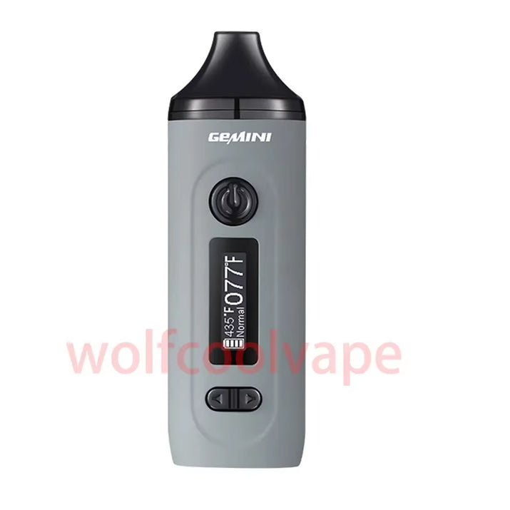 Dry Herb Vaporizer Gemini Herbal Starter Kit Battery Tempreture Control OLED Screen 2200Mah E Cigarettes Vape Pen Kits