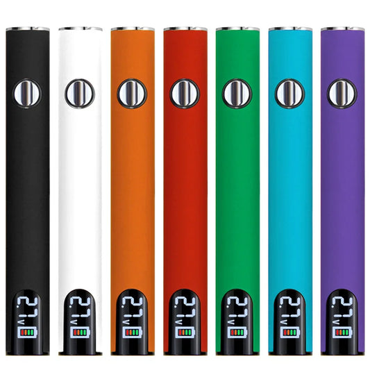 COOHONG 510 Thread Vape Pens 650mah Preheating Battery with Screen Type C USB Charging Adjustable Voltage Vaper Battery for Cart