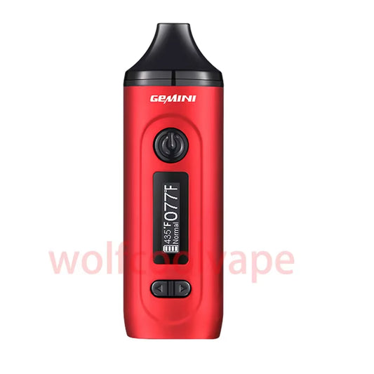 Dry Herb Vaporizer Gemini Herbal Starter Kit Battery Tempreture Control OLED Screen 2200Mah E Cigarettes Vape Pen Kits