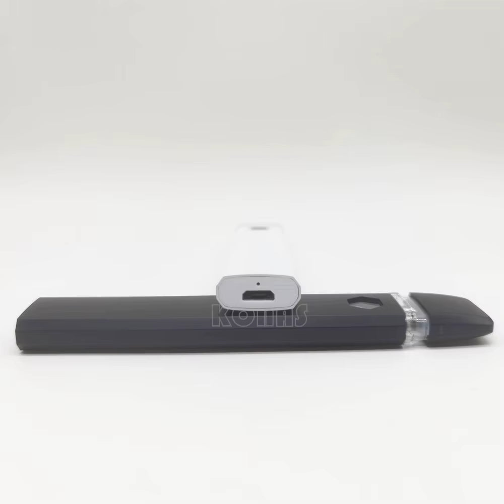 1.0Ml Flat Empty Cartridges Thick Oil Vape Pen Kit 280Mah USB Rechargeable Battery Ceramic Coil Vapor Pod E Cigarettes Device