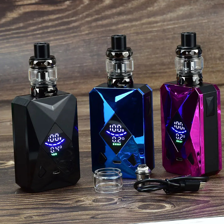 100W Box Mod Vape Kit M6 Mod Kit 4Ml Vaper Atomizer 2600Mah Battery Electronic Cigarette Vape Vaporizer Kit